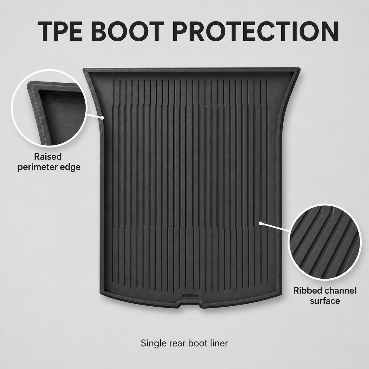 Tesla Model Y 2025–2026 TPE Rear Boot Liner - Image 3