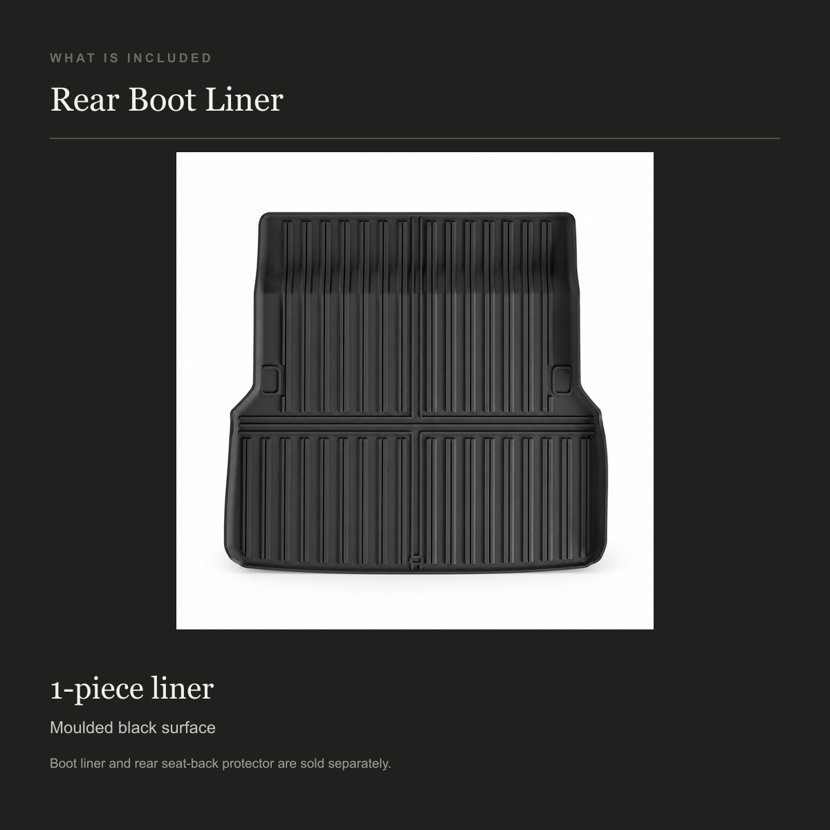 Toyota LandCruiser Prado LC250 2024 5-Seat RHD Rear Boot Liner – 1-Piece - Image 3