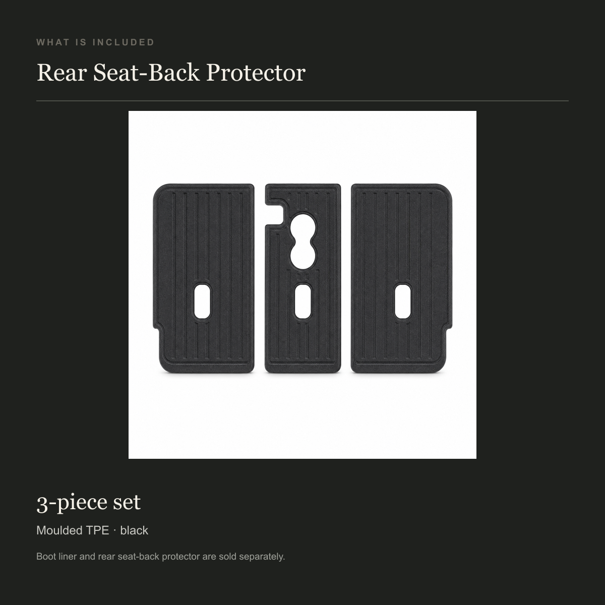 Tesla Model Y 2025–2026 RHD Rear Seat-Back Protector – 3-Piece - Image 3